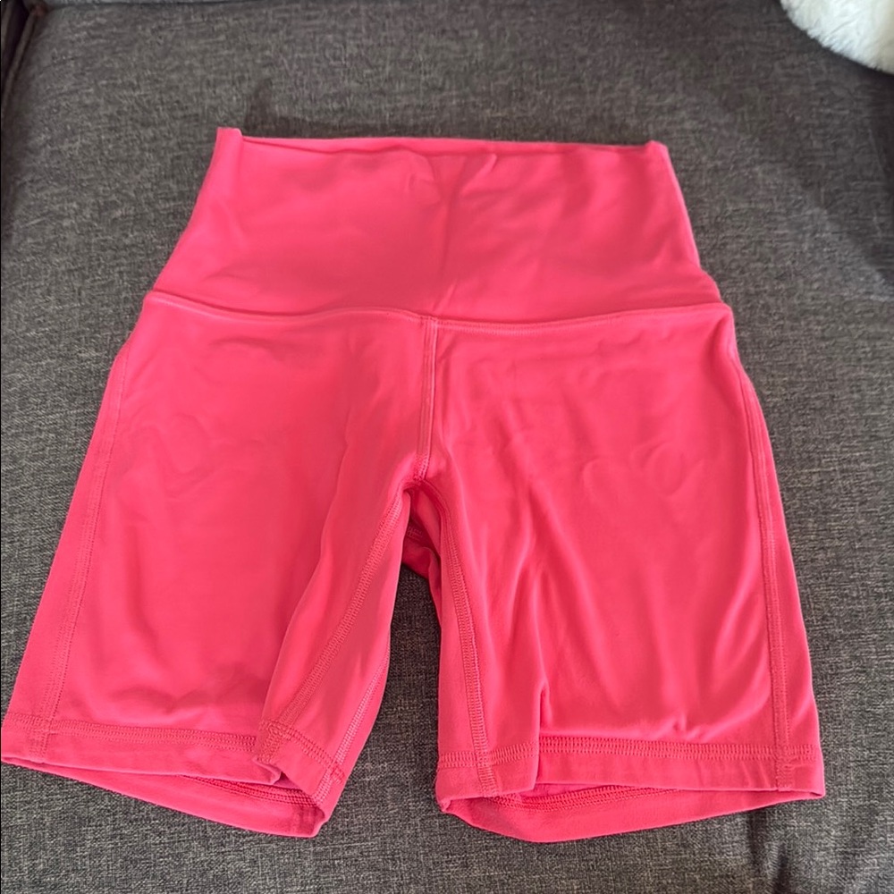 Women's Pink High-Waisted Shorts